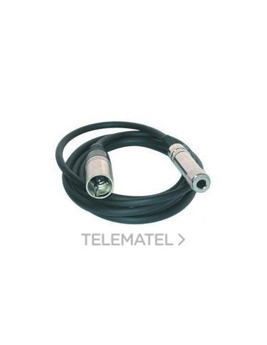 CABLE INTERCONEX.2m XLR MACHO/JACK H