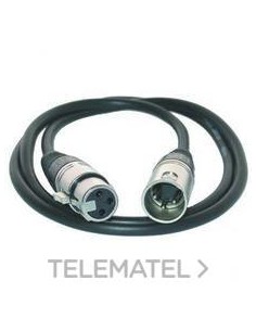CABLE INTERCONEX.1m XLR MACHO/XLR H