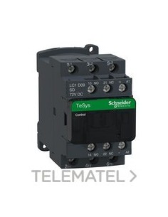 CONTACTOR 9A 1 NA/1 NC 72V CC-AR ANTIP.