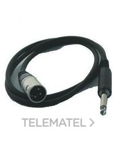 CABLE INTERCONEX.1m JACK MACHO/XLR M