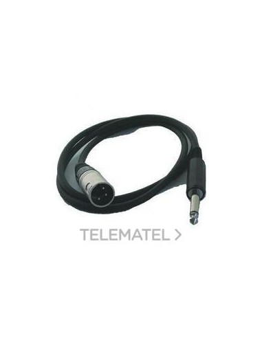 CABLE INTERCONEX.1m JACK MACHO/XLR M