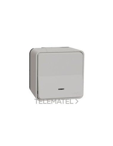 CONMUTADOR SUPERFICIE CON LED BLANCO