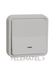 CONMUTADOR EMPOTRABLE CON LED BLANCO