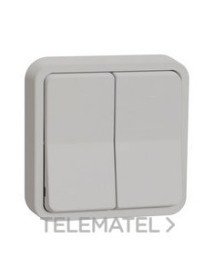CONMUTADOR DOBLE EMPOTRABLE BLANCO