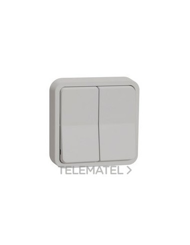 CONMUTADOR DOBLE EMPOTRABLE BLANCO