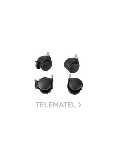 CONJUNTO RUEDAS ARMARIO MURAL 19" (4u)