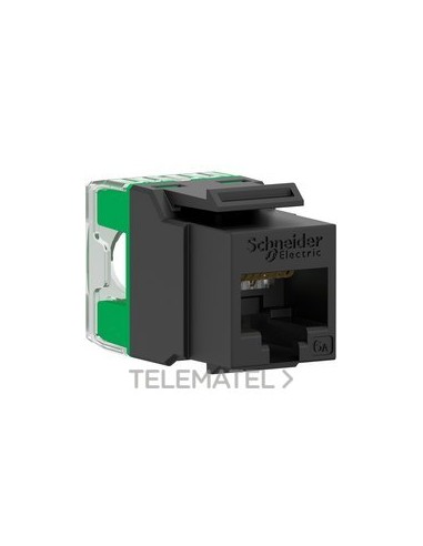 CONECTOR RJ45 KEYSTONE UTP CAT6A NEGRO