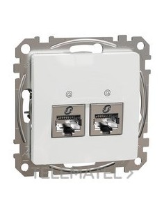 CONECTOR RJ45 DOBLE CAT6A STP BLANCO