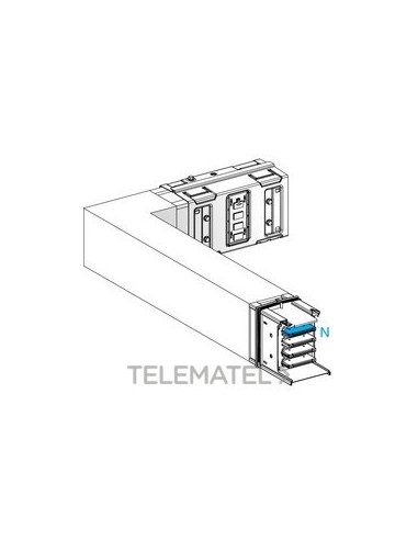 CODO IZQUIERDA SEGMENTO B 630A ALUMINIO