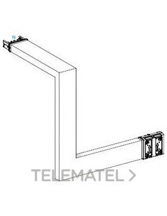CODO ARRIBA/DERECHA A B C 250A ALUMINIO