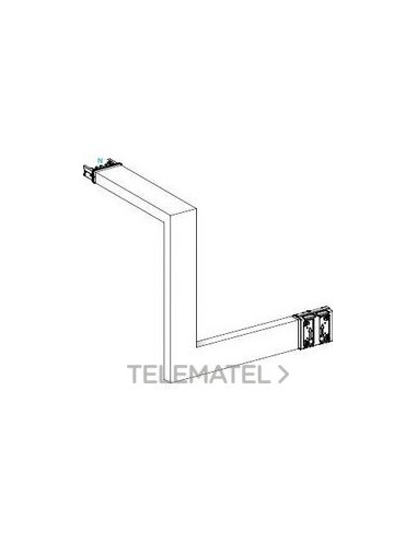 CODO ARRIBA/DERECHA A B C 250A ALUMINIO