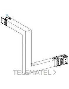 CODO ARRIBA/DERECHA A B C 630A ALUMINIO