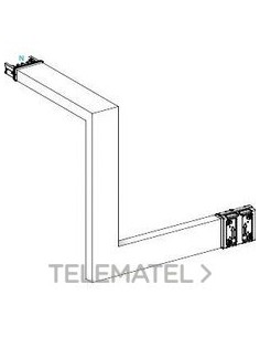 CODO ARRIBA/DERECHA A B C 400A ALUMINIO