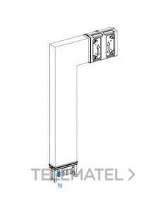CODO ABAJO SEGMENTO B 400A ALUMINIO