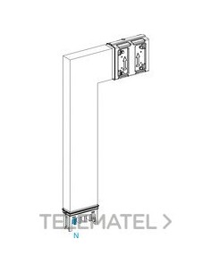 CODO ABAJO SEGMENTO B 250A ALUMINIO