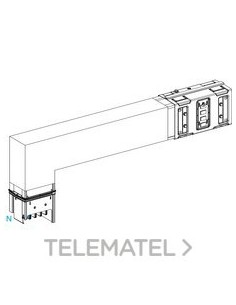 CODO ABAJO SEGMENTO A 1000A ALUMINIO
