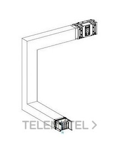 CODO ABAJO/IZQUIERDA A B C 630A ALUMINIO