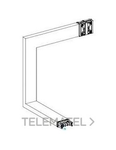 CODO ABAJO/IZQUIERDA A B C 400A ALUMINIO