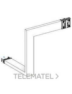CODO ABAJO/DERECHA A B C 400A ALUMINIO