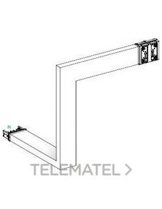 CODO ABAJO/DERECHA A B C 250A ALUMINIO