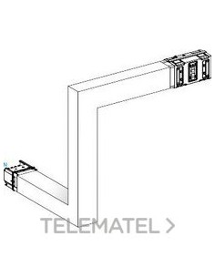CODO ABAJO/DERECHA A B C 1000A ALUMINIO