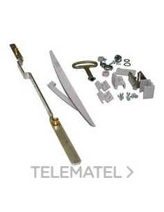 CIERRE MANETA + FALLEBA PLA 750mm 7035