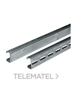 CARRIL PERFORADO 21x11x10mm 2m