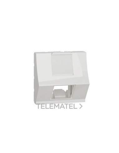 CARÁTULA T.RJ45 INCLIN.2 MOD.BL ACVO.