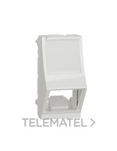 CARÁTULA T.RJ45 INCLIN.1 MOD.BL ACVO.