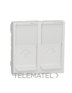 CARÁTULA T.RJ45 DBL.2 MOD.BL ACVO.