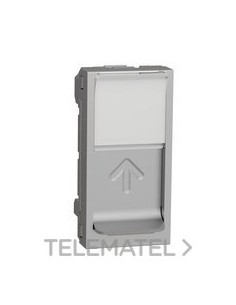 CARÁTULA TOMA RJ45 1 MODULO ALUMINIO