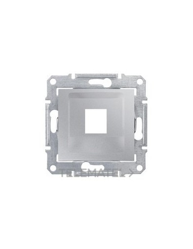 CARATULA RJ45 KEYSTONE ALUMINIO