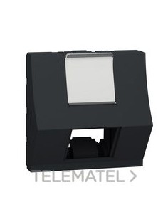 CARATULA RJ45 2 MOD.KEYST INCLIN.ANTR.