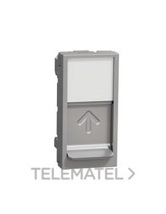 CARATULA RJ45 1 MODULO KEYSTONE ALUMINIO