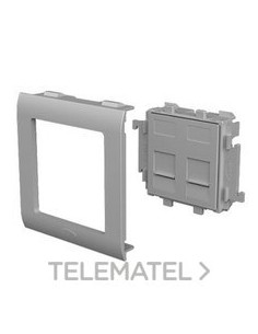 PLACA PLANA RJ45 80 U24X ALUMINIO