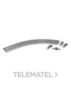CANAL GUÍA CABLE FLEXIBLE GRIS