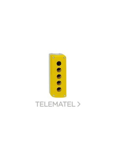 CAJA VACÍA CON 5 TALADROS