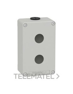 CAJA VACÍA CON 2 ORIFICIOS GRIS