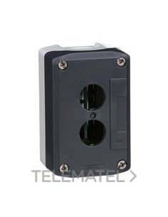 CAJA VACÍA CON 2 TALADROS GRIS ANTRACITA