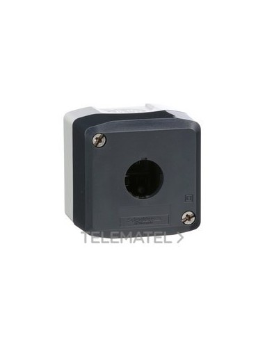 CAJA VACÍA CON 1 TALADRO GRIS ANTRACITA