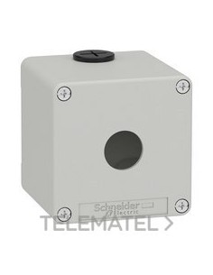 CAJA VACÍA CON 1 ORIFICIO GRIS