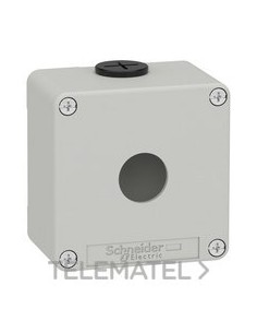 CAJA VACÍA CON 1 ORIFICIO GRIS