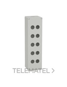 CAJA VACÍA 10 ORIFICIOS GRIS