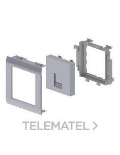 PLACA PLANA 93 1RJ45 65mm U24X ALUMINIO