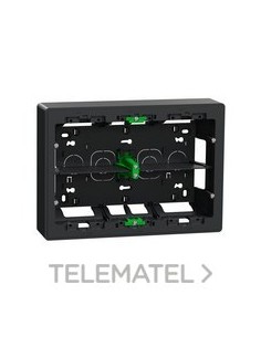 CAJA SUPERFICIE 2x8 MÓDULOS ANTRACITA