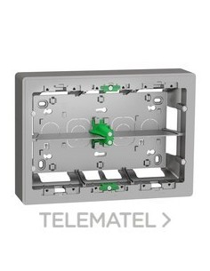 CAJA SUPERFICIE 2x8 MÓDULOS ALUMINIO
