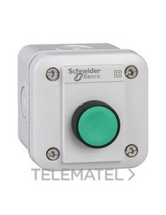 CAJA PULS.VD ILUMINADO 1 NA LED 24 V