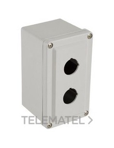 CAJA PLÁSTICO 2 TALADROS