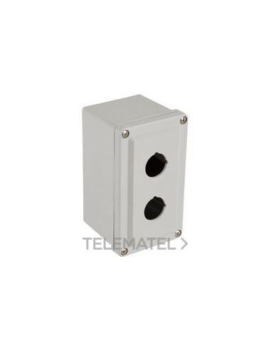 CAJA PLÁSTICO 2 TALADROS