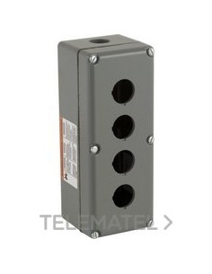 CAJA ALUMINIO 4 TALADROS DIÁMETRO 30mm